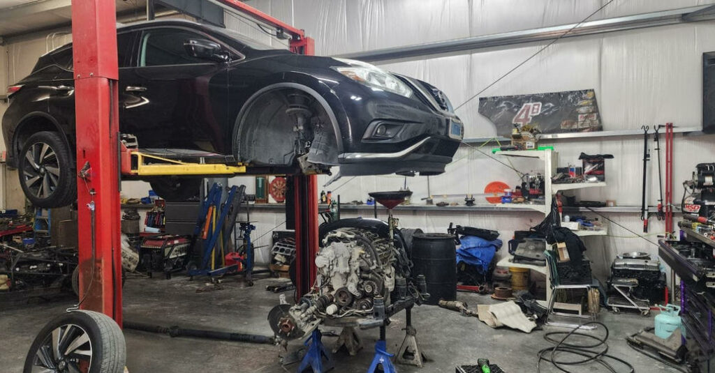 nissan juke in for motor swap repair